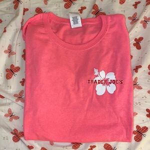 Hot Pink Trader Joe’s T-Shirt Small